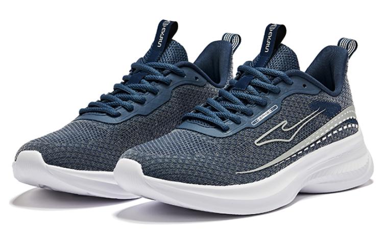 Erke Cushioning Rebound Low top Running Shoes Men’s Blue Silver