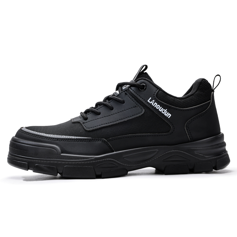 LANOUDUN Abrasion Resistant Impact Resistant Low top Outdoor Shoes Unisex Black