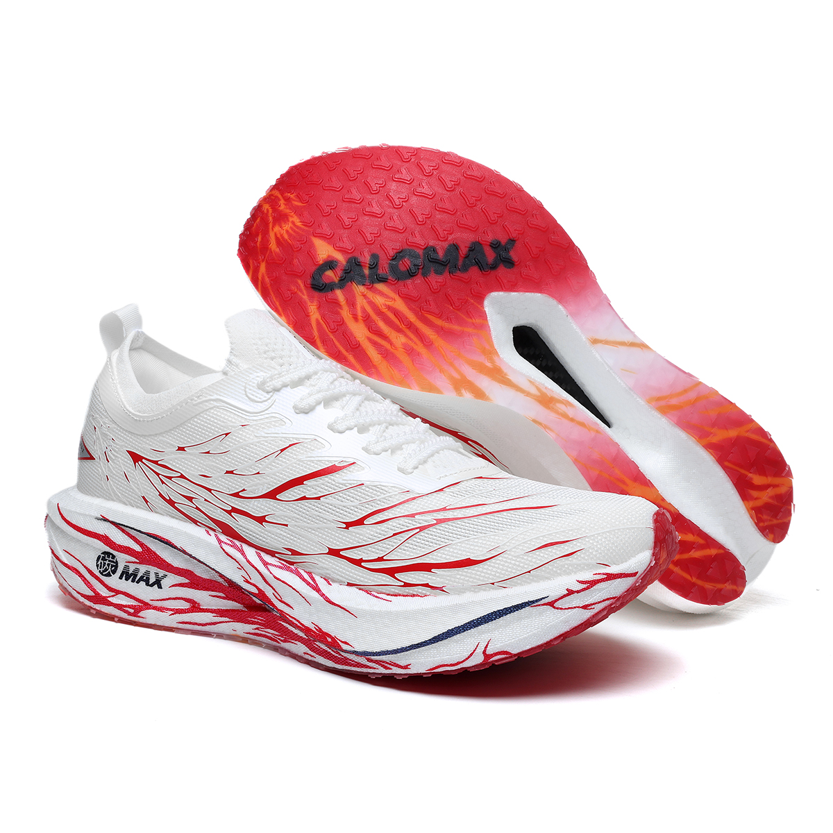 CALOMAX Running Shoes Unisex Low Top Red
