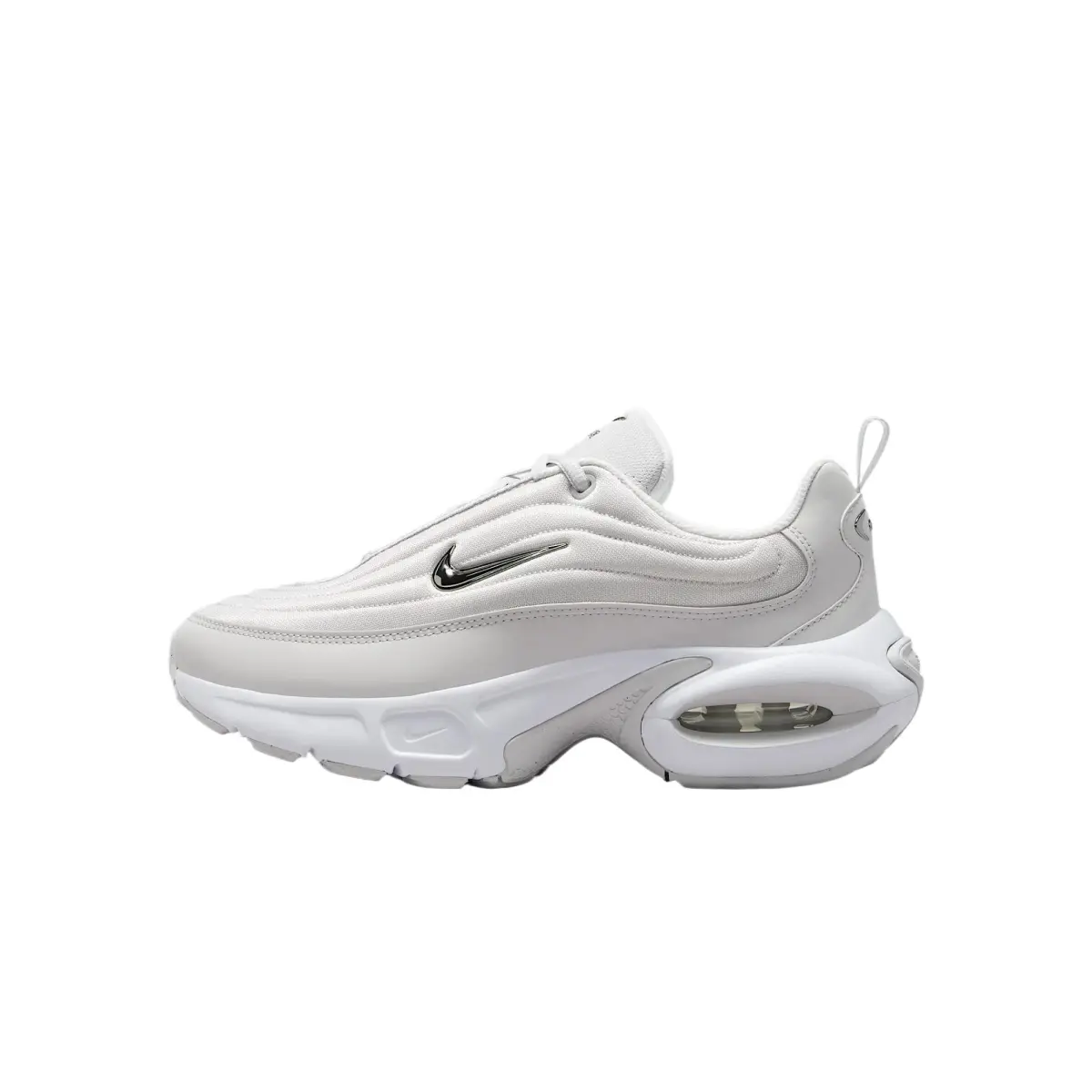 Nike Air Max Portal Abrasion Resistant Low top Casual Shoes Women's Silver White