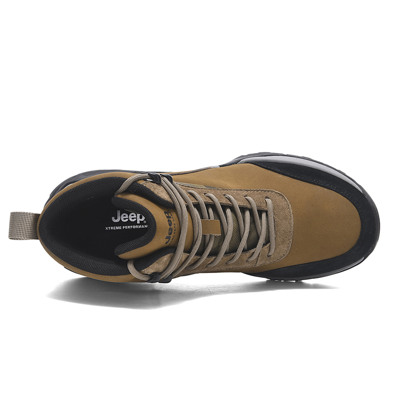 Jeep Comfortable Mid top Outdoor Shoes Men’s Khaki