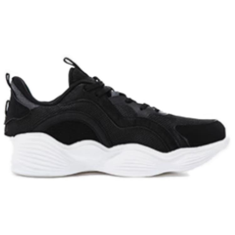 Erke Abrasion Resistant Breathable Low top Running Shoes Men’s Black White