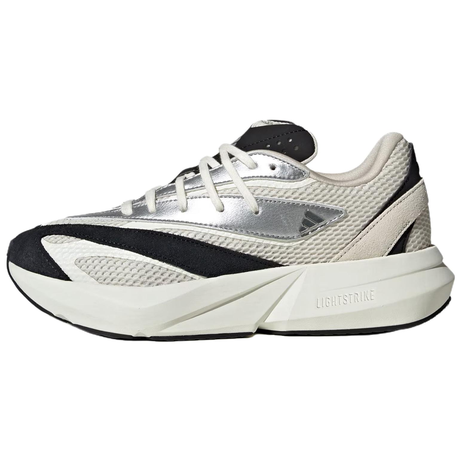 Adidas LIGHTBLAZE Textile, Leather LightStrike Casual Running Shoes Women’s Beige Silver