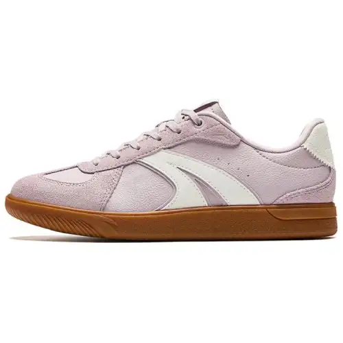 Anta Lightweight Anti Slip Low top Skateboard Shoes Women's Pink White