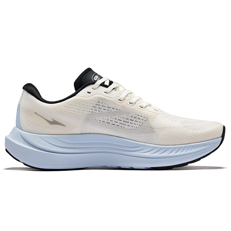 Erke Cushioning Lightweight Rebound Low top Casual Running Shoes Men’s Microcrystal White Jet Black