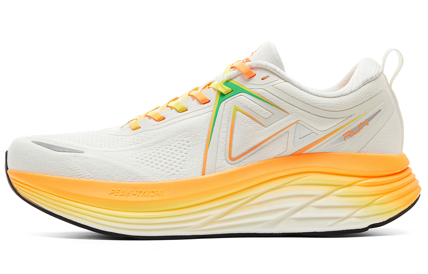 PEAK Running Shoes Men’s Low Top Ivory/Orange