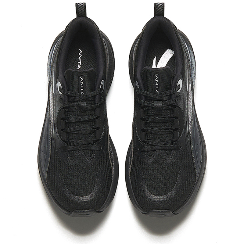 Anta Running Collection Slip Resistant Abrasion Resistant Low top Casual Running Shoes Women’s Black Silver