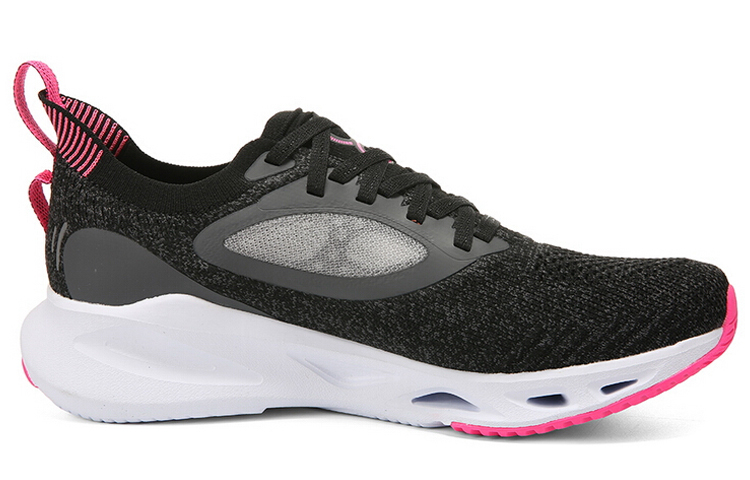 PEAK Pioneer 8 Sports Fabric Cushioning Slip Resistant Low top Running Shoes Women’s Black Rose Red