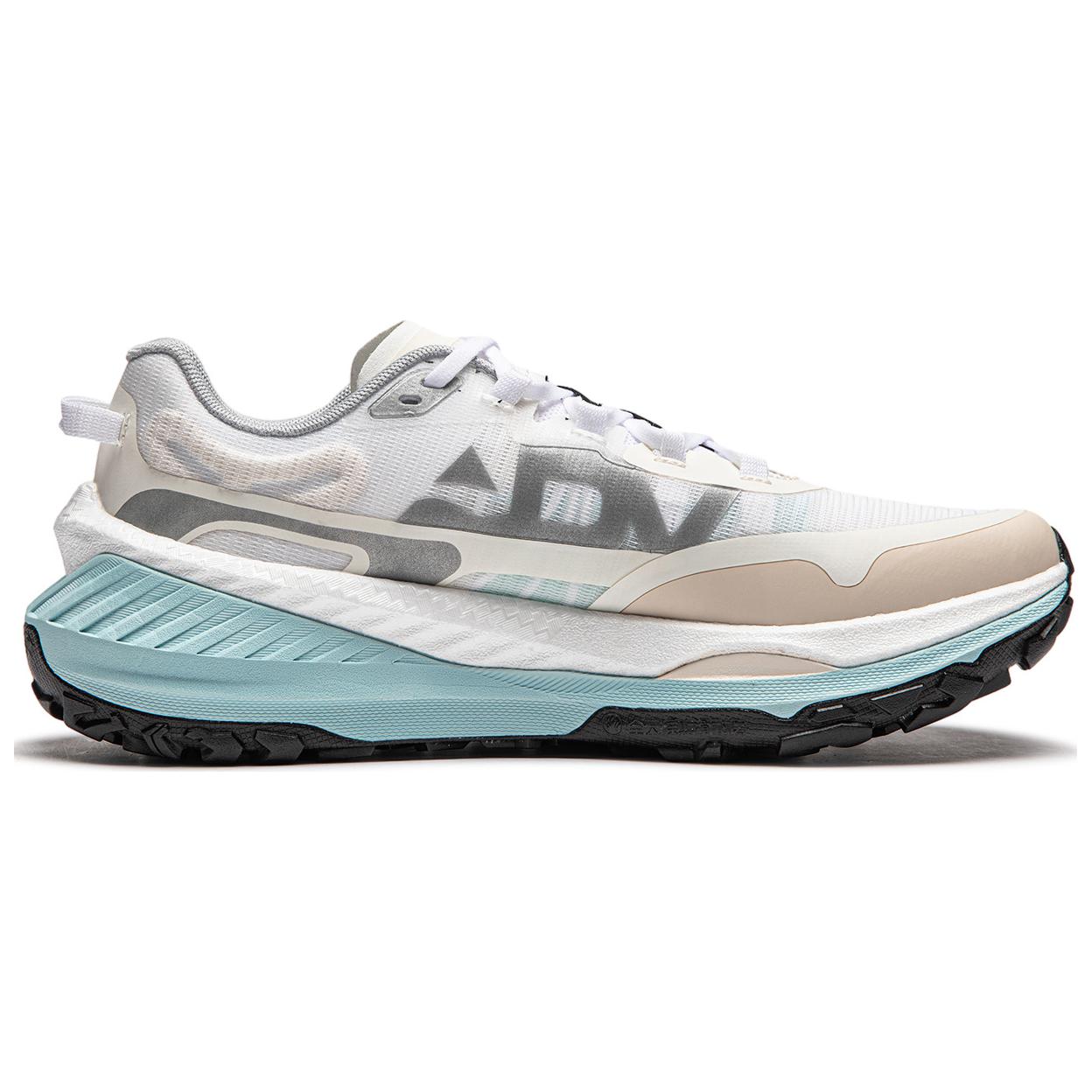 Li Ning De Lu Series Cushioning Slip Resistant Abrasion Resistant Support Rebound Low top Running Shoes Women’s Ecru