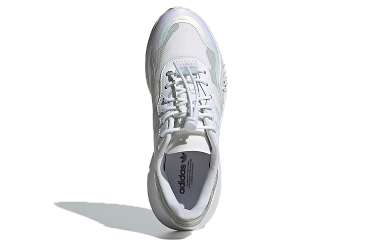 Женские кроссовки adidas originals Choigo (бело-серые) — Белый / серый / зелёный — фото 5