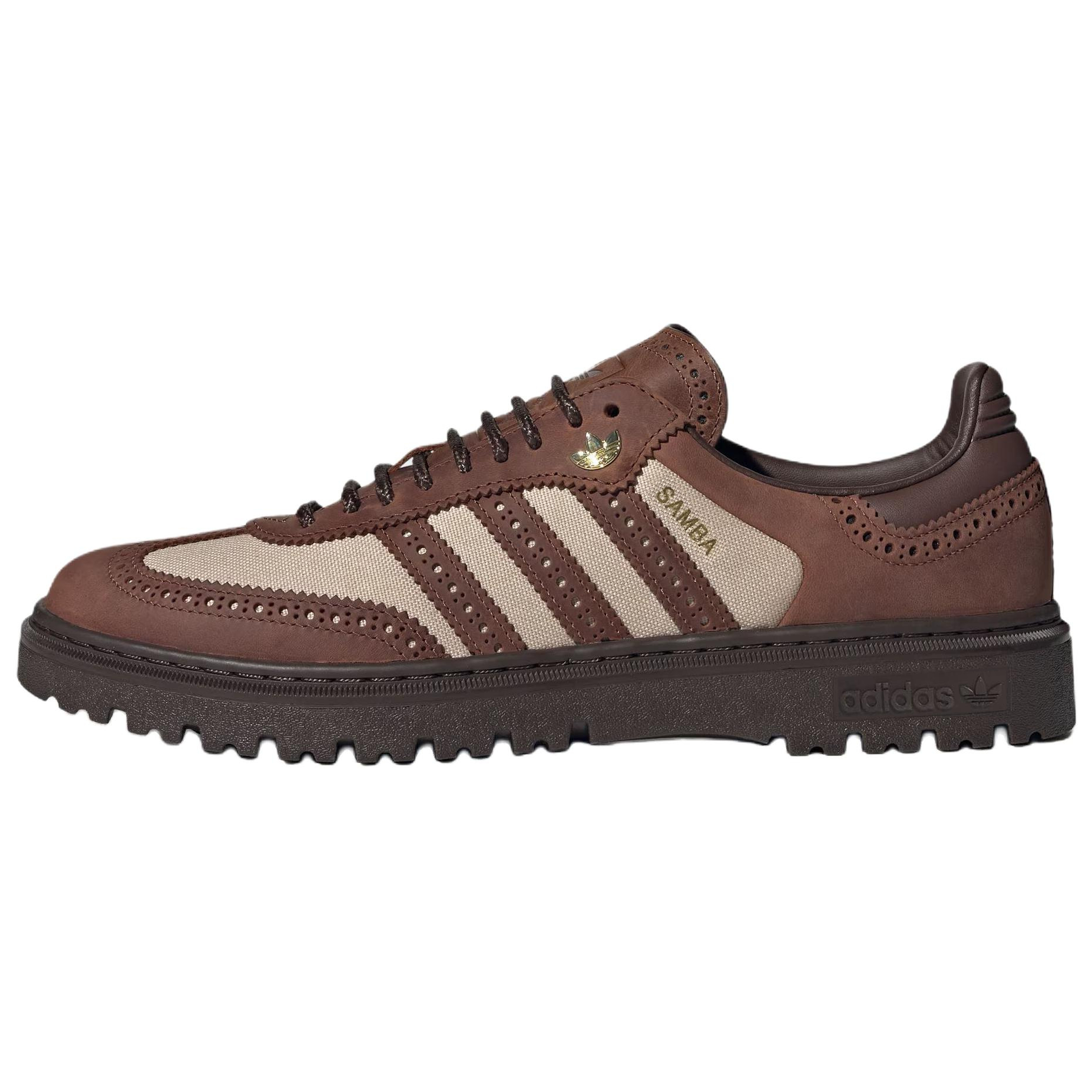 Adidas Originals Samba German Army Trainers Unisex Dark Brown