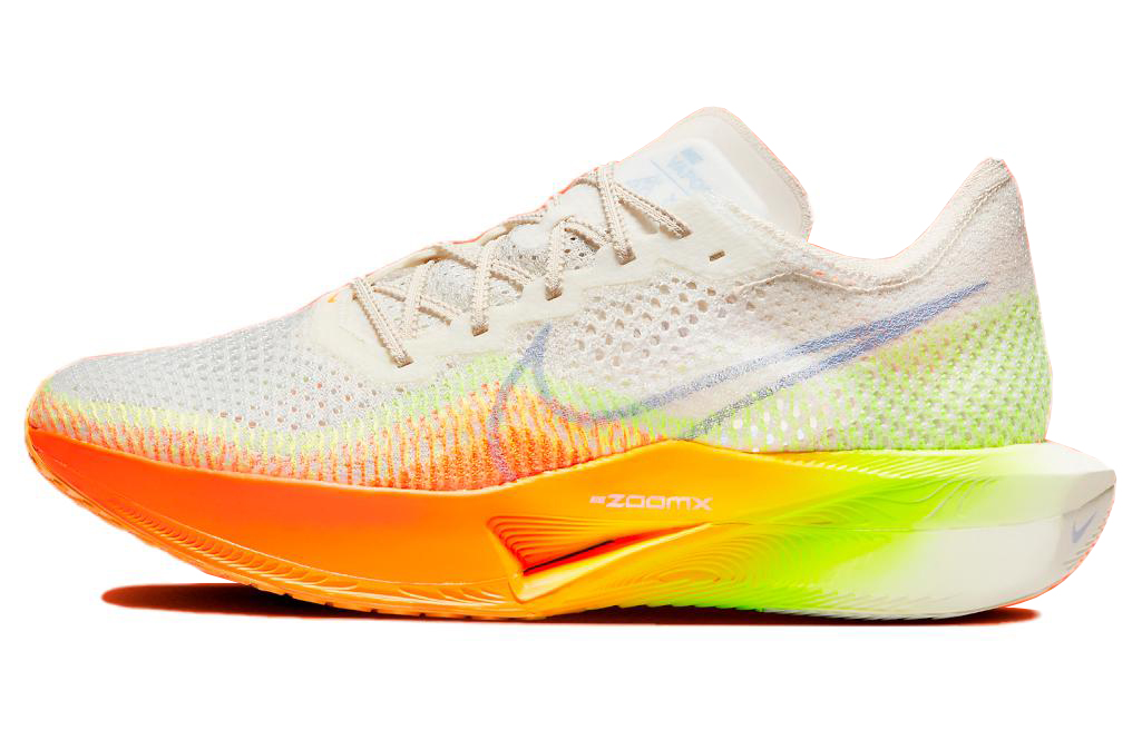 Мужские кроссовки Nike Nike ZoomX Vaporfly Next% 3 (бело-оранжево-зеленые)