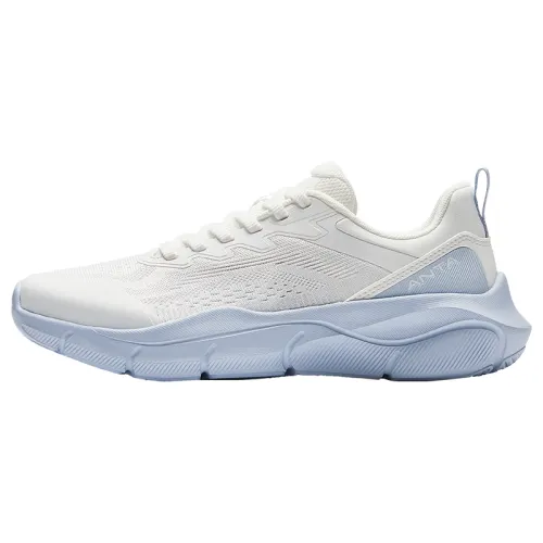 Anta Cushioning Breathable Low top Casual Running Shoes Women's White Blue