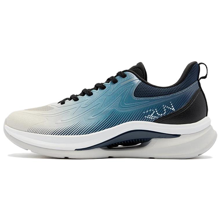 QIAODAN Cushioning Abrasion Resistant Low top Casual Running Shoes Men’s White Blue Black