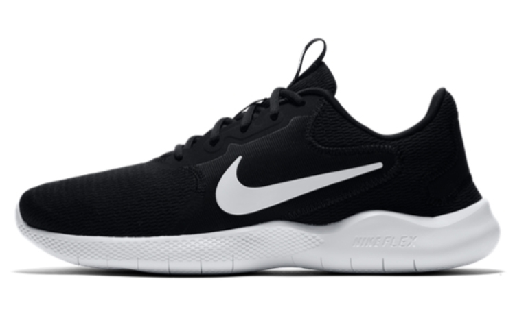 Nike Flex Experience RN 9 lace-up round toe shock-absorbing low-top casual running shoes men's black