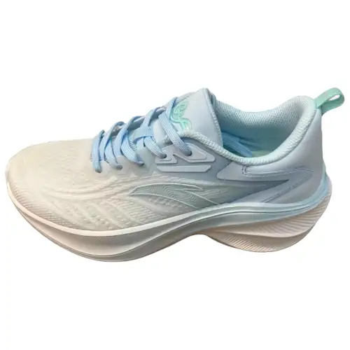 Anta Leaf 5.0 Slip Resistant, Abrasion Resistant, Breathable Low top Casual Training Running Shoes Women's White Blue