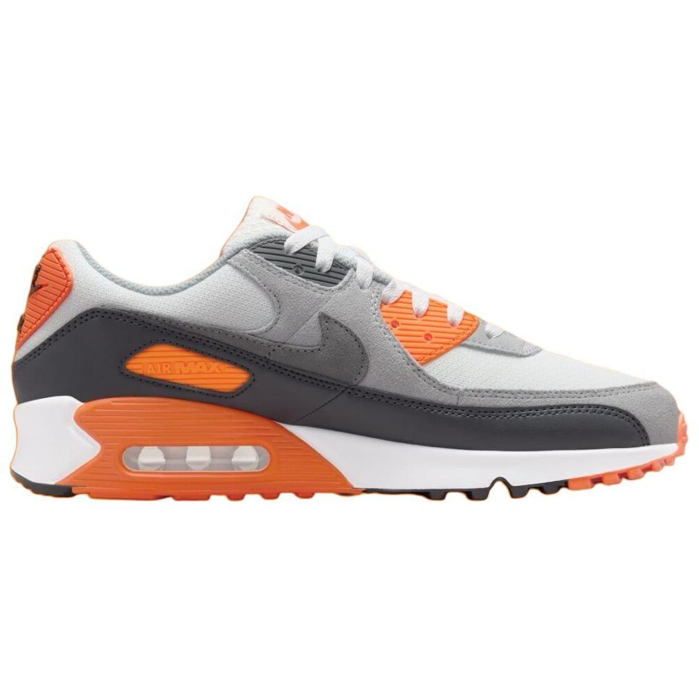 Nike Air Max 90 Summit White Safety Orange Dark Smoke Grey Smoke Grey