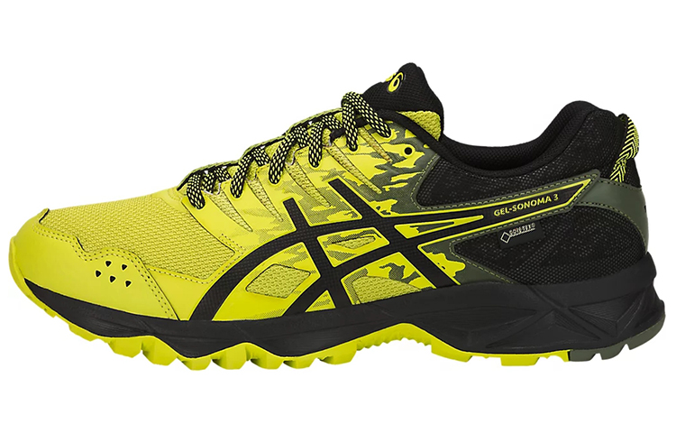 Asics Gel Sonoma 3 Lightweight Abrasion Resistant Abrasion Resistant Low top Comfortable Men’s Yellow Black
