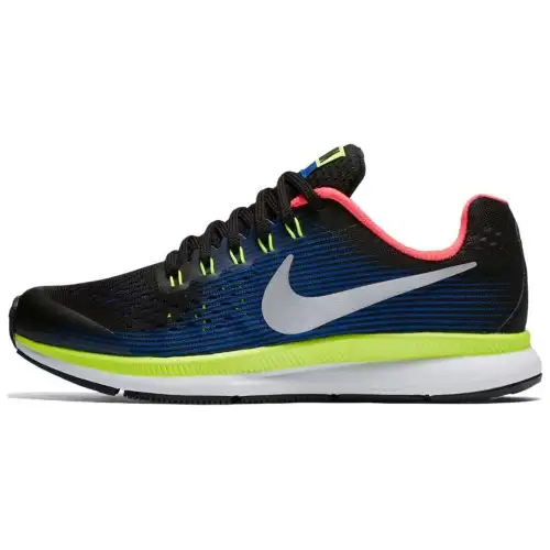 Nike Zoom Pegasus 34 Black Volt Racer Blue GS