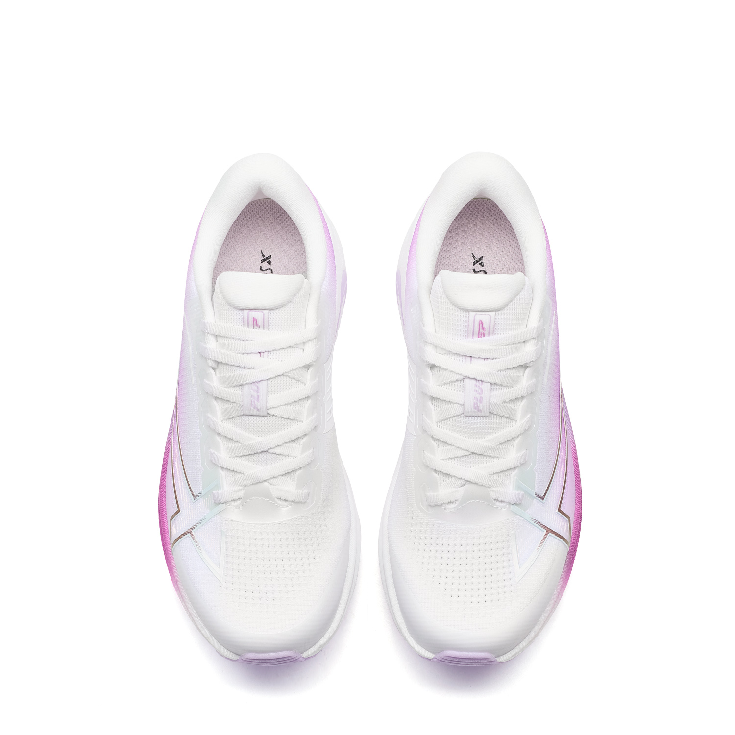 XTEP 2000km PLUS Running Shoes Women’s Low Top Classic White/Peony Purple/Stunning Fuchsia