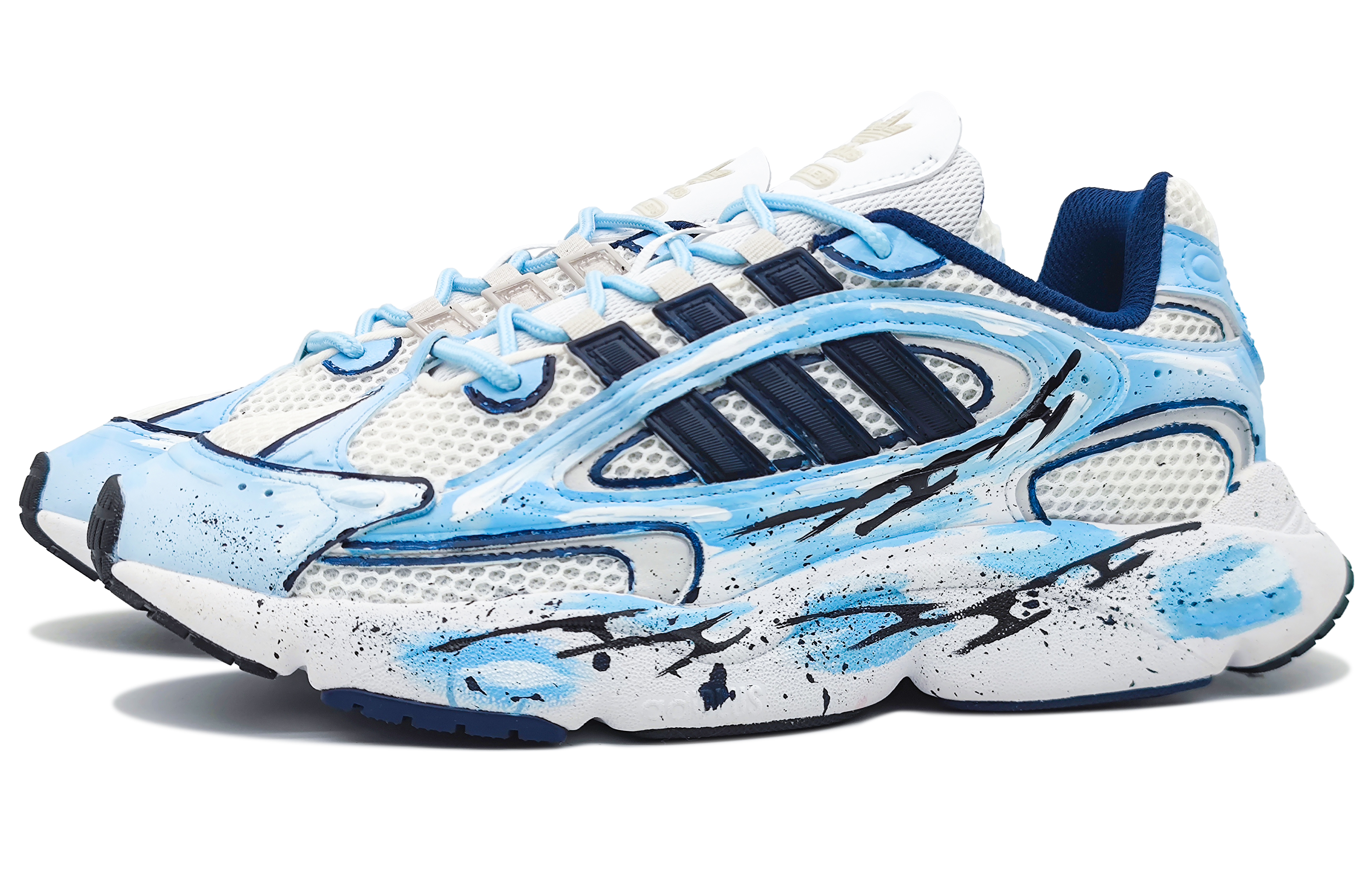 Adidas Originals Ozmillen Slip Resistant Abrasion Resistant Low top Running Shoes Unisex Blue White