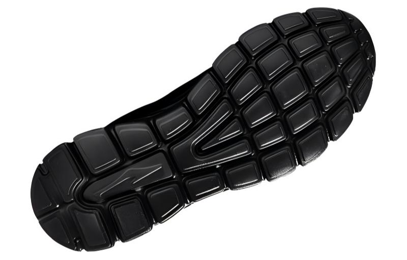 Erke Abrasion Resistant Low top Casual Running Shoes Men’s Black Gold