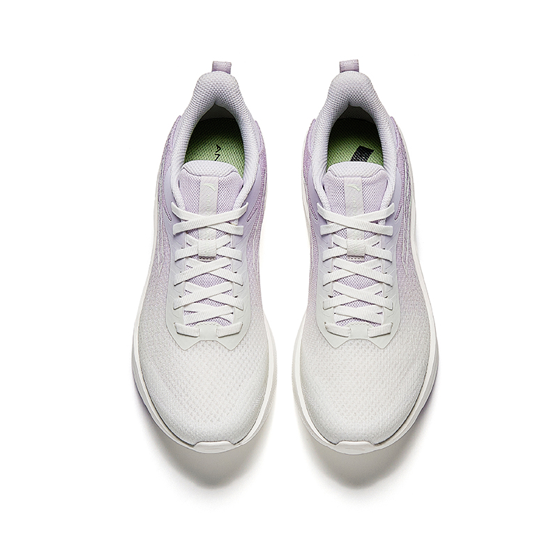 Anta Cloud Trail Fabric Cushioning Breathable Low top Casual Sprint Running Shoes Women’s White Purple