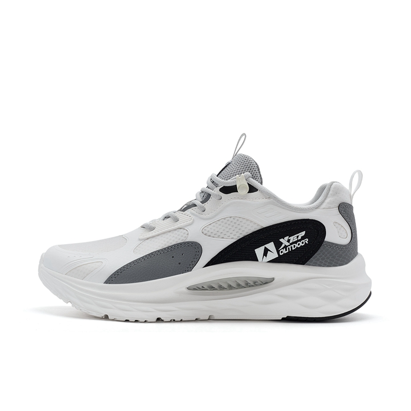 XTEP Lingtao 2.0 Slip Resistant Abrasion Resistant Low top Outdoor Shoes Men’s White Gray Black
