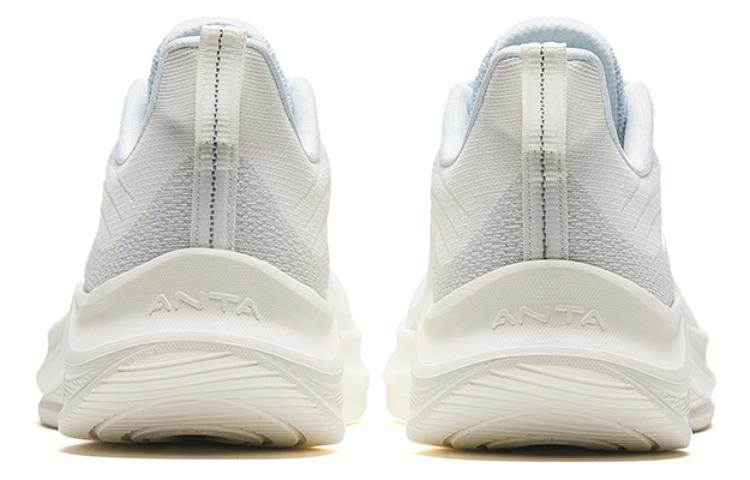 Anta Slip Resistant Abrasion Resistant Low top Casual Running Shoes Women’s Ivory White Light Mist Gray