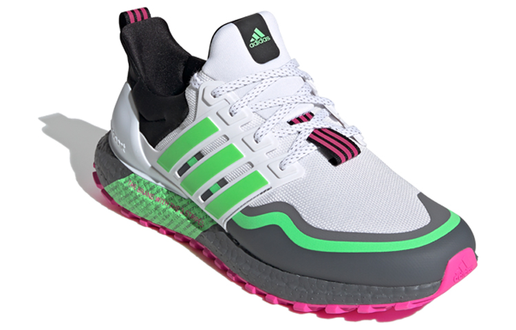 Кроссовки adidas ULT (бело-зелено-серые) — Белый / зелёный / серый — фото 3