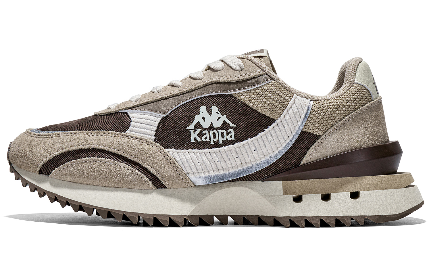Kappa Slip Resistant Abrasion Resistant Low top Running Shoes Unisex Khaki