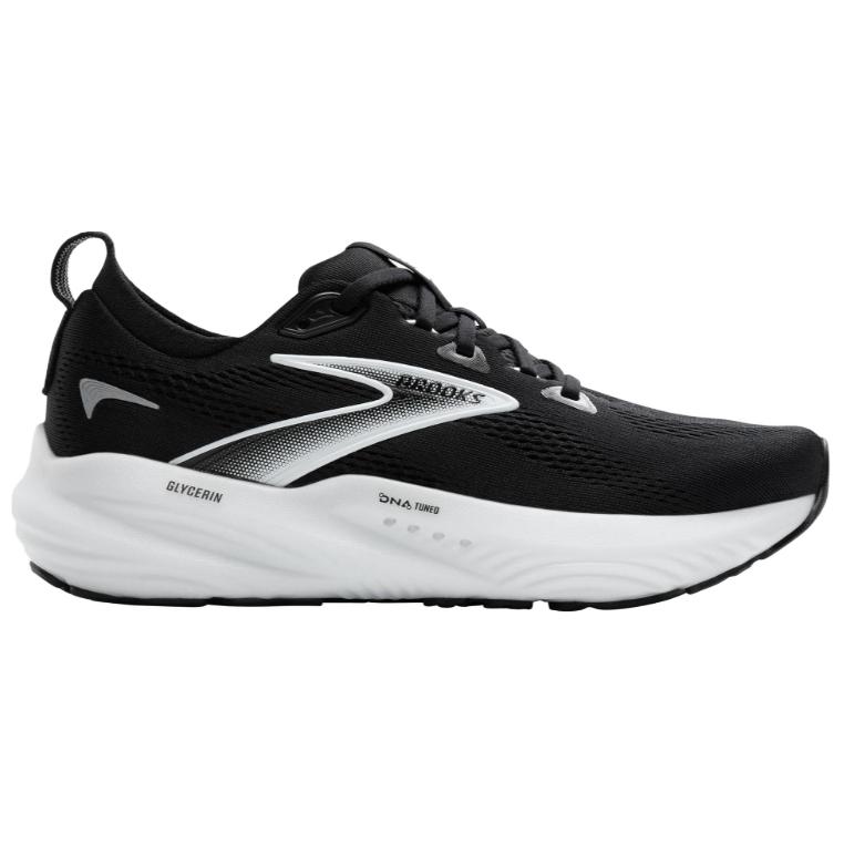 Brooks Slip Resistant Abrasion Resistant Low top Running Shoes Unisex Black White