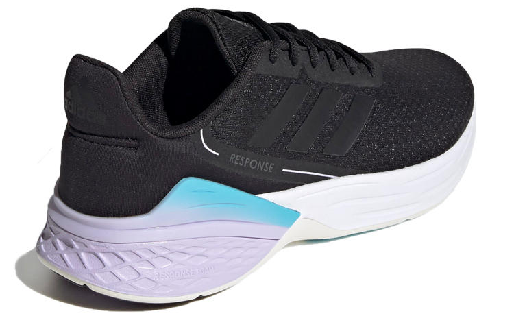 Женские кроссовки adidas Response SR (черно-сине-фиолетовые) — фото 4