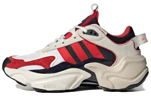Adidas Originals Magmur Runner Comfortable Cushioning Low top Running Shoes Women's Black Red Brown