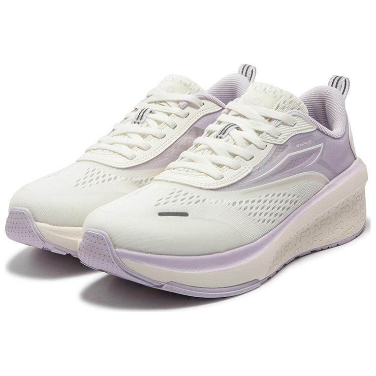 361° Comfortable And Breathable Slip Resistant Abrasion Resistant Low top Casual Running Shoes Women’s White Purple