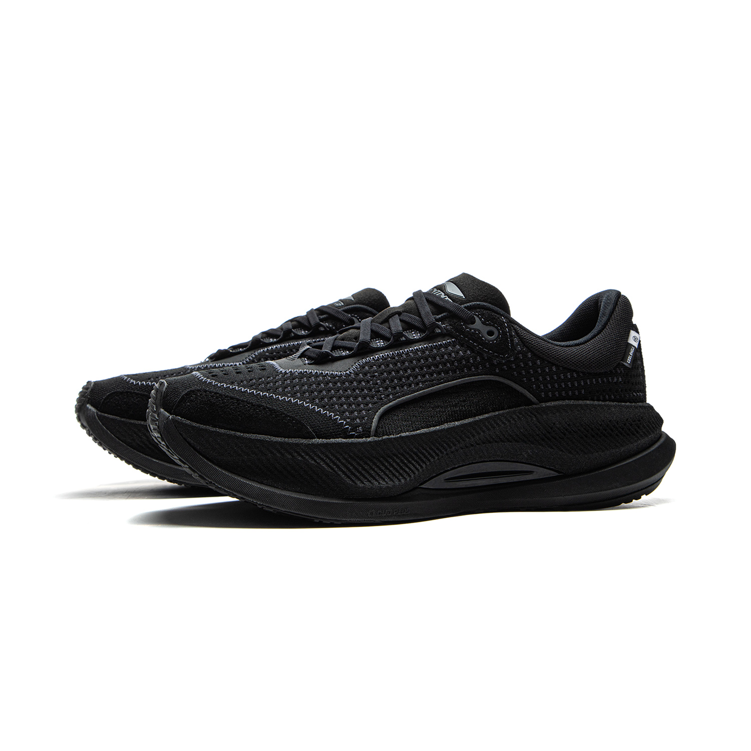 Li Ning Cushioning Rebound Slip Resistant Low top Casual Running Shoes Men’s Black