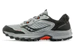 Saucony Excurison Hiking Running Shoes Men's Low Top Gray/Orange