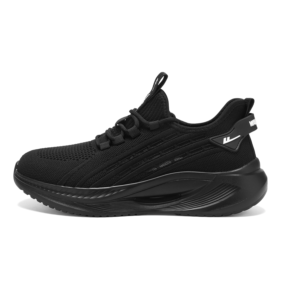 Warrior Classic Mesh Shoes Flying Knitted Breathable Comfortable Wear-Resistant Rebound Sports Shoes Thick Sole Increased Low-top Running Shoes Men's Style