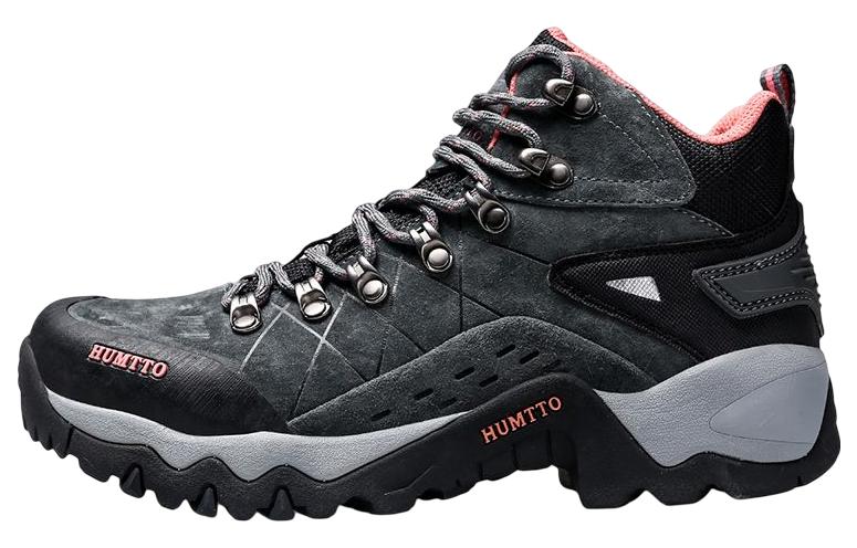 HUMTTO Slip Resistant Abrasion Resistant Slip Resistant Abrasion Resistant Mid top Outdoor Shoes Women’s Dark Gray