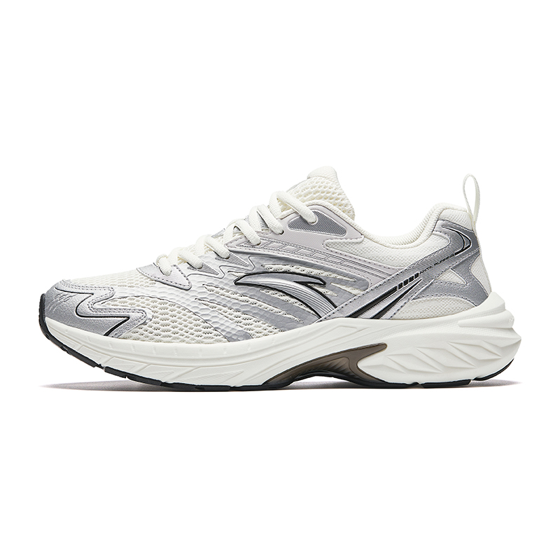 Anta AT2000 Fabric Slip Resistant Abrasion Resistant Low top Running Shoes Men’s Gray White