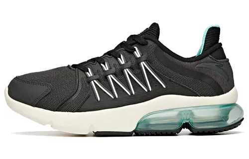Anta Casual Cushioning Slip Resistant Abrasion Resistant Breathable Low top Running Shoes Men's Gray Black White
