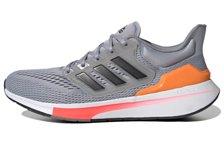 Adidas EQ21 Run Running Shoes Men's Low Top Gray/Orange
