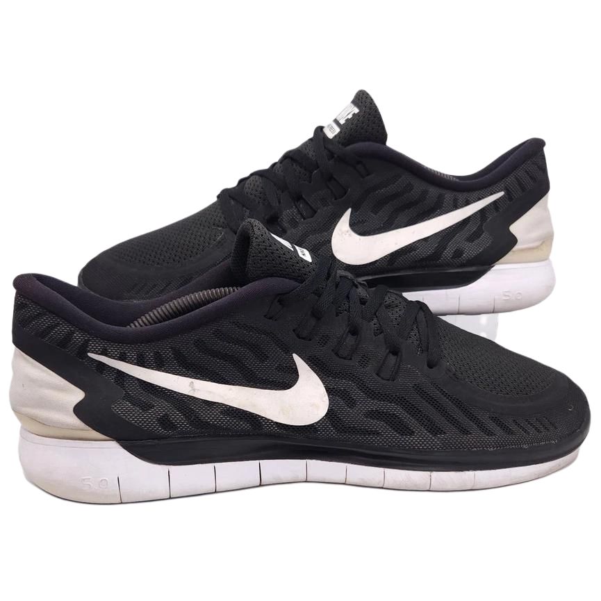Nike Free 5.0 Slip Resistant Abrasion Resistant Low top Casual Running Shoes Men’s Black