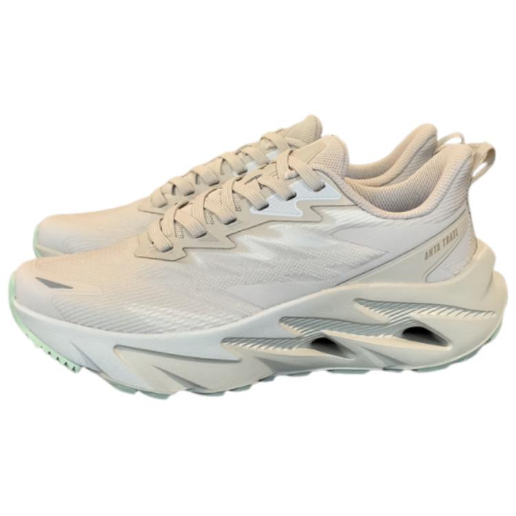 Anta Comfortable Cushioning, Wear Resistant Low top Running Shoes Women’s White Brown