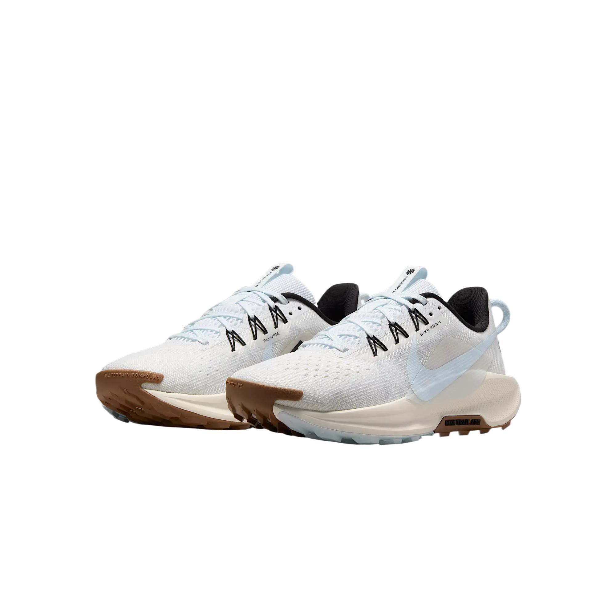 Nike Pegasus Trail 5 Fabric Low top ReactX Foam Trail Running Sprint Running Shoes Women’s Metallic Silver