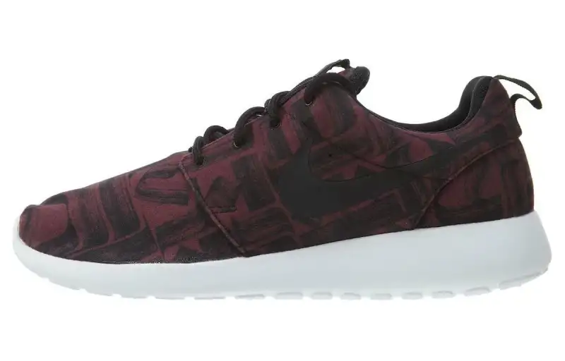 Nike Roshe One Print Night Maroon Black Black Women's