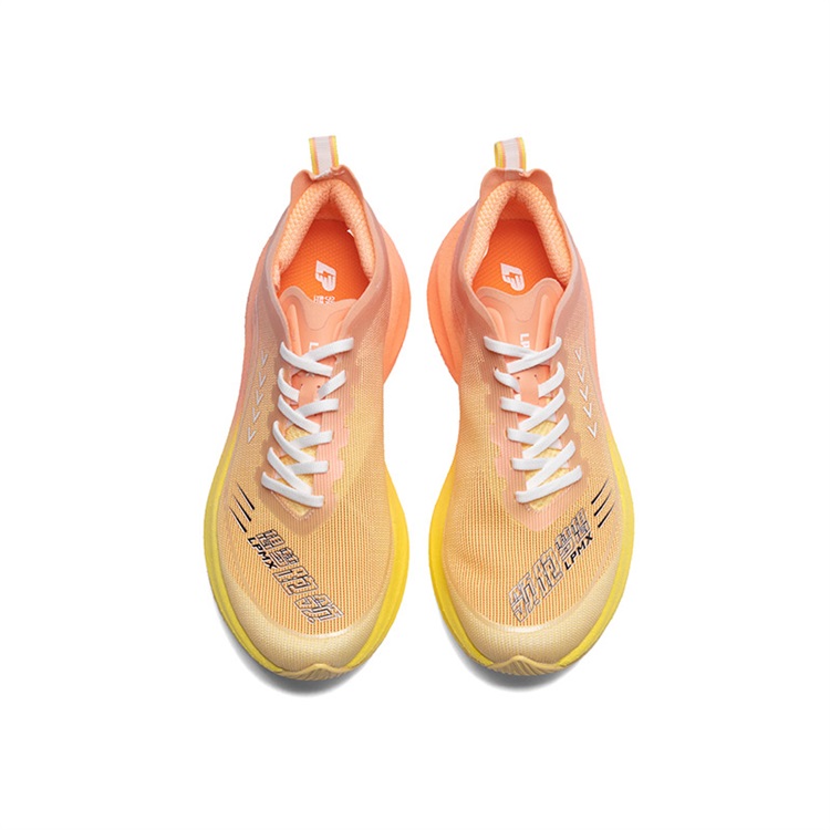 LPMX Cushioning Slip Resistant Breathable Low top Marathon Running Shoes Men’s Yellow Orange