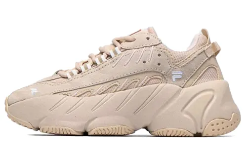 FILA Ade Vintage Fabric Low top Casual Running Shoes Women's Nude