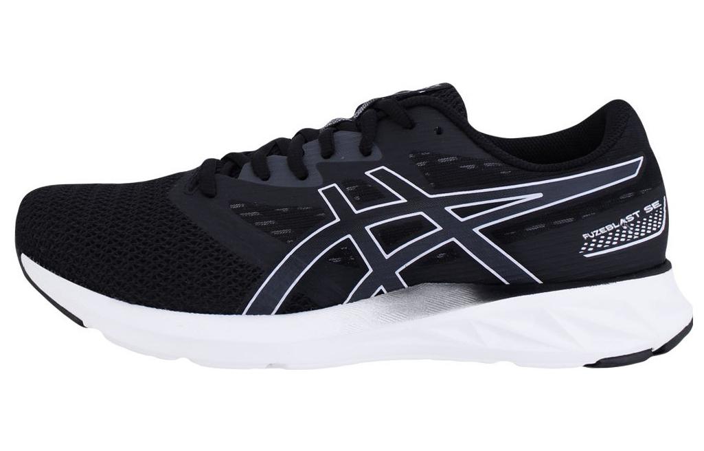 Asics Fuzeblast SE Abrasion Resistant Breathable Low top Running Shoes Black White