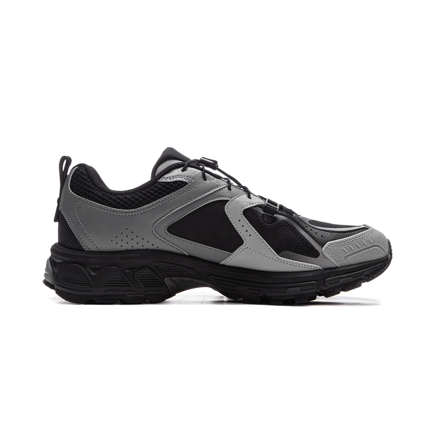 Li Ning Fuyao 2.0 Trail V2 Slip Resistant Abrasion Resistant Low top Running Shoes Men’s Black Gray